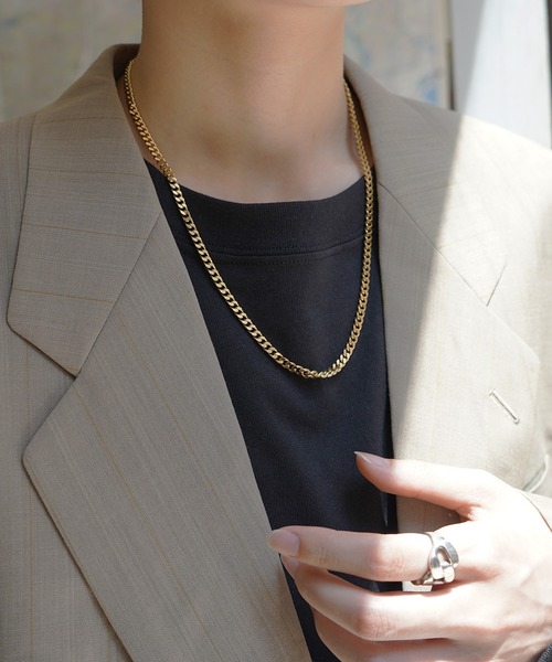 Confirm（コンファーム）の「25SS シルバー / ゴールド / ガンメタ ベーシックチェーンネックレス (喜平 / ボックス / ねじれ / 小豆)【Confirm】（ネックレス・メンズ・B/U/J/E/K/D/Q/M/F/L/P/H/S/N/A/G・57cm）」の6枚目の写真