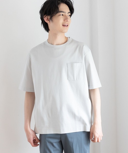 GLOBAL WORK（グローバルワーク）の「抗菌クリーンT/半袖/163733（Tシャツ/カットソー・メンズ・ホワイト/ライトグレー/ネイビー/ミント/その他1/ライトパープル/ダークグレー・SMALL/MEDIUM/LARGE/X-LARGE/XX-LARGE）」の2枚目の写真