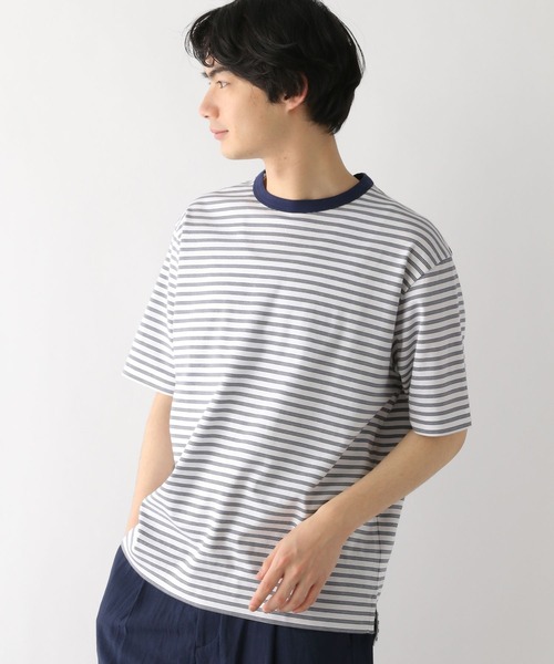 GLOBAL WORK（グローバルワーク）の「抗菌クリーンT/半袖/163733（Tシャツ/カットソー・メンズ・ホワイト/ライトグレー/ネイビー/ミント/その他1/ライトパープル/ダークグレー・SMALL/MEDIUM/LARGE/X-LARGE/XX-LARGE）」の9枚目の写真