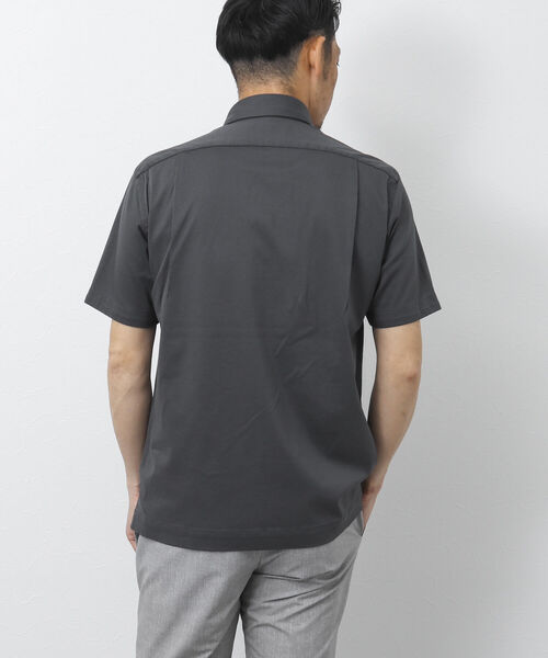 NOLLEY'S goodman（ノーリーズグッドマン）の「《ビジカジ対応》スーピマコットン ニットテープポロシャツ（ポロシャツ・メンズ・ホワイト/チャコールグレー/ネイビー/ライトパープル/グレイッシュベージュ・S/M/L/XL）」の10枚目の写真