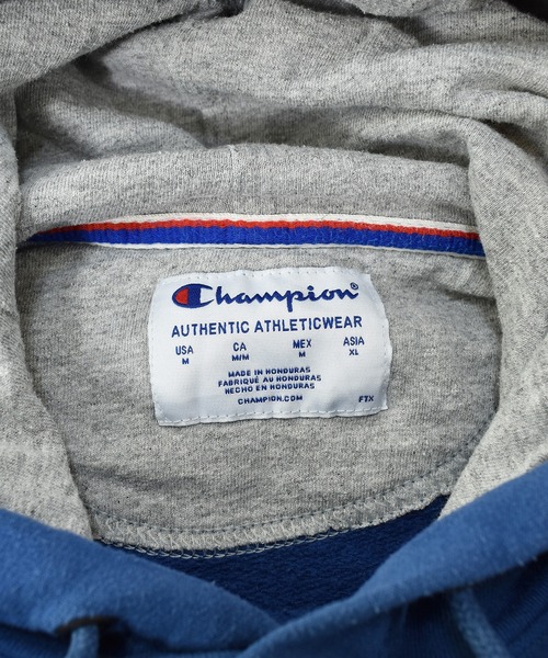 Champion(チャンピオン)の「【ヴィンテージ古着】Champion / チャンピオン ロゴプリント スウェットパーカー(パーカー・メンズ・ブルー・MEDIUM)」の7枚目の写真