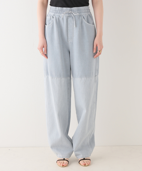 FRAMeWORK（フレームワーク）の「【AMOMENTO / アモーメント】ドロストデニムスウェットパンツ（スウェットパンツ・レディース・サックスブルー・FREE）」の3枚目の写真