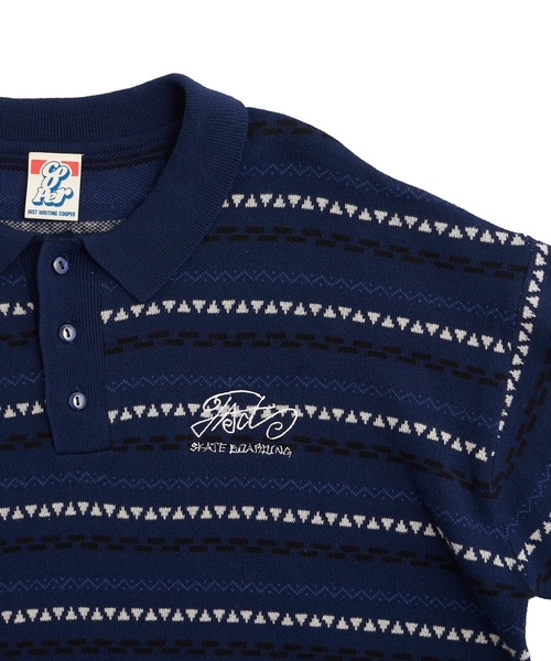 WHO'S WHO gallery（フーズフーギャラリー）の「COOPER FACTジャガード柄ニットポロ（ポロシャツ・レディース・ブラック/ベージュ/ネイビー・FREE）」の14枚目の写真