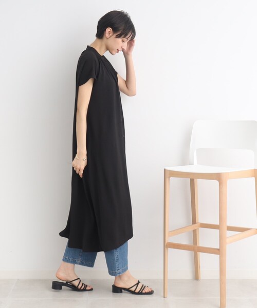 SHOO・LA・RUE（シューラルー）の「◆【接触冷感/イージーケア】前開きロングシャツ（シャツ/ブラウス・レディース・マスタード/カーキ/ブラック/ホワイト系/ライトベージュ/ブルー・00）」の17枚目の写真