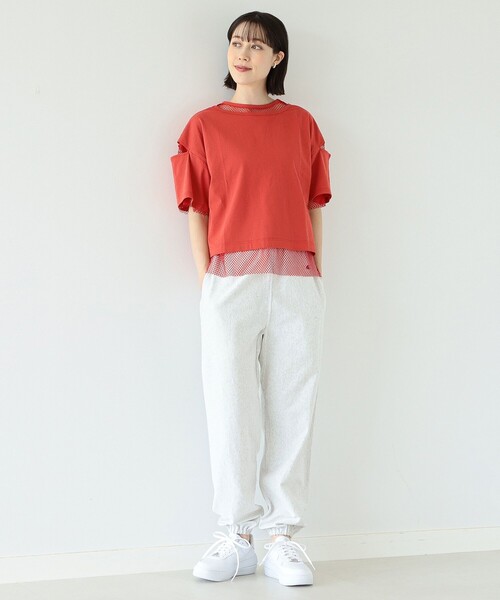 Ray BEAMS（レイビームス）の「Ray BEAMS / メッシュ リバーシブル Tシャツ（Tシャツ/カットソー・レディース・ブラック/レッド/ベージュ・ONE SIZE）」の18枚目の写真