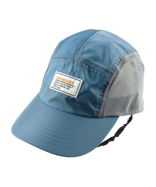 BRANSHES（ブランシェス）の「【日よけ付き】撥水キャップ（キャップ・キッズ・ブルー/マスタード/カーキオリーブ・S/M/L）」の3枚目の写真