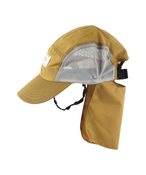 BRANSHES（ブランシェス）の「【日よけ付き】撥水キャップ（キャップ・キッズ・ブルー/マスタード/カーキオリーブ・S/M/L）」の4枚目の写真