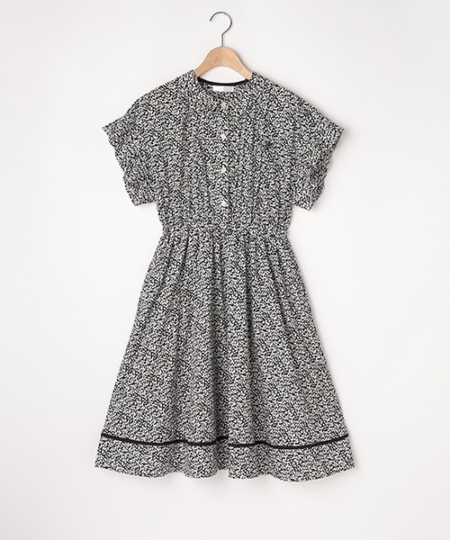 pom ponette junior（ポンポネットジュニア）の「【リバティプリント】襟付きフレアワンピース（ワンピース・キッズ・ブラック/ブルーグレー・M/L/LL）」の11枚目の写真
