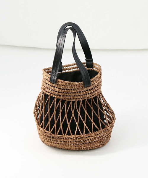 Gready Brilliant（グレディブリリアン）の「ＴＡＲＡＮＧＯカゴバッグ（かごバッグ・レディース・ブラック・FREE）」の2枚目の写真