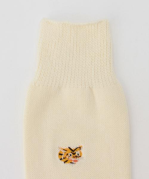 BEAMS BOY（ビームスボーイ）の「ROSTER SOCKS×BEAMS BOY / 福 SOX（ソックス/靴下・レディース・ナチュラル/オリーブ・ONE SIZE）」の4枚目の写真