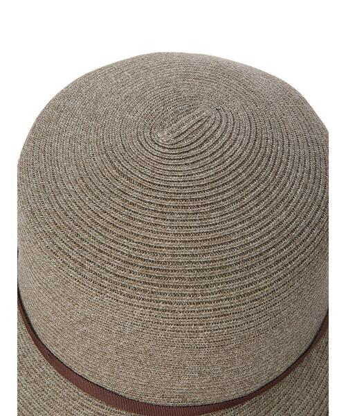 Samansa Mos2（サマンサ モスモス）の「【抗菌防臭】ブレードバイザーハット（ハット・レディース・ベージュ/モカ・F）」の11枚目の写真