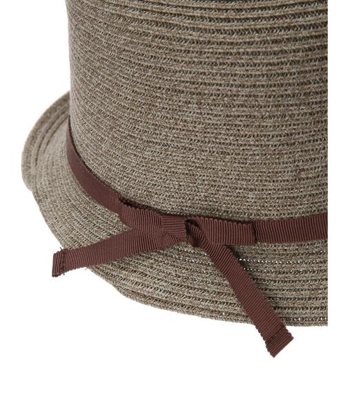 Samansa Mos2（サマンサ モスモス）の「【抗菌防臭】ブレードバイザーハット（ハット・レディース・ベージュ/モカ・F）」の13枚目の写真