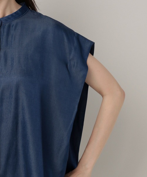 Elura(エルーラ)の「サラサラサマーデニムシャツ(シャツ/ブラウス・レディース・ライトブルー/ネイビー・MEDIUM/LARGE)」の16枚目の写真