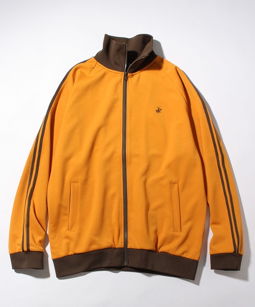 BEVERLY HILLS POLO CLUB（ビバリーヒルズポロクラブ）の「【Beverly Hills Polo Club/ビバリーヒルズポロクラブ】ワンポイントロゴ刺繍 ダンボール サイドライン トラックジャケット（ジャージ・メンズ・スミクロ/ブルー/アイボリー/オレンジ/ネイビー/グレー・M/LL/L）」の6枚目の写真