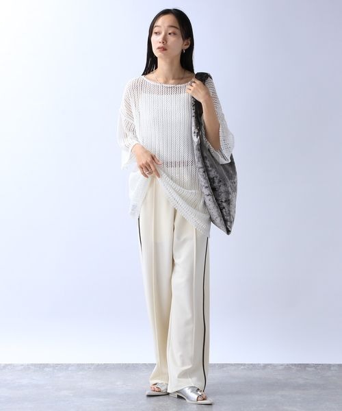 「JEANASIS」 キャミソールブラウス FREE シルバー レディース JEANASIS（ジーナシス）の「メタリックバルーンビスチェ/109357