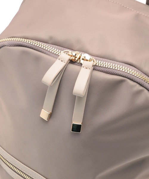 VIS（ビス）の「【PC収納付き】メタルファスナーリュック【A4対応】（バックパック/リュック・レディース・ブラック/グレー/ベージュ系その他・FREE）」の14枚目の写真