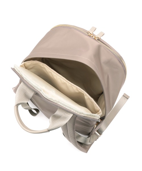 VIS（ビス）の「【PC収納付き】メタルファスナーリュック【A4対応】（バックパック/リュック・レディース・ブラック/グレー/ベージュ系その他・FREE）」の7枚目の写真