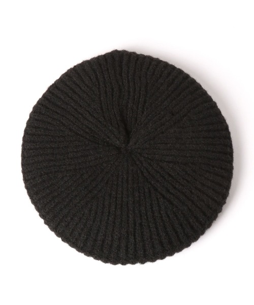 PAGEBOY（ページボーイ）の「ニットベレー（ハンチング/ベレー帽・レディース・ブラック/チャコールグレー/オフホワイト・FREE）」の10枚目の写真