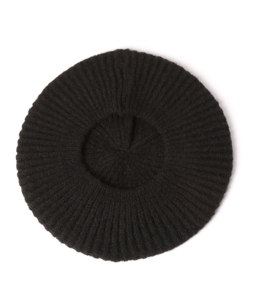 PAGEBOY（ページボーイ）の「ニットベレー（ハンチング/ベレー帽・レディース・ブラック/チャコールグレー/オフホワイト・FREE）」の8枚目の写真