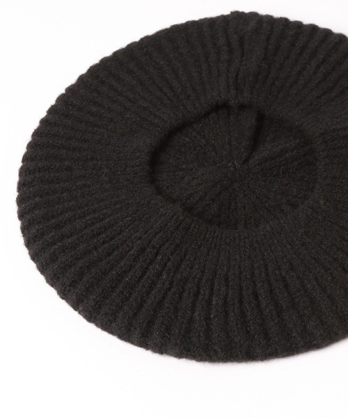 PAGEBOY（ページボーイ）の「ニットベレー（ハンチング/ベレー帽・レディース・ブラック/チャコールグレー/オフホワイト・FREE）」の12枚目の写真