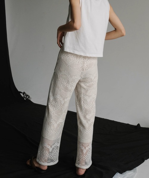 ウィルフリー　パンツ piping mesh lace PT（その他パンツ）｜WILLFULLY（ウィルフリー