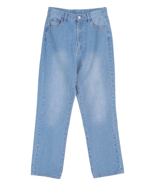 titivate(ティティベイト)の「ハイウエストスリムストレートデニムパンツ(デニムパンツ・レディース・ライトブルー/インディゴブルー/ブルー・S/M/L)」の22枚目の写真