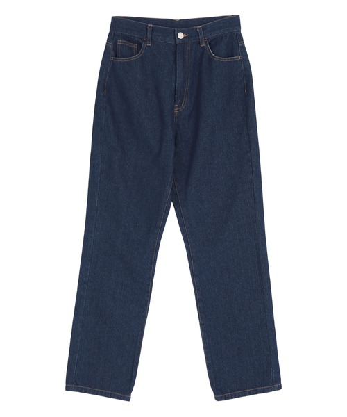 titivate(ティティベイト)の「ハイウエストスリムストレートデニムパンツ(デニムパンツ・レディース・ライトブルー/インディゴブルー/ブルー・S/M/L)」の9枚目の写真