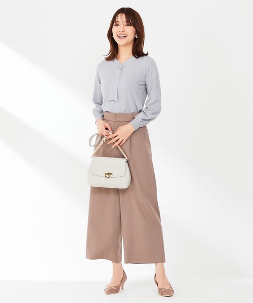 ANY SIS(エニィスィス)の「【洗える】ボウタイ ニット(ニット/セーター・レディース・ブラック系/スカイブルー系/ライトグレー系・0)」の8枚目の写真