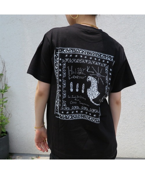 tone(トーン)の「【kocea】LEOPARD GRAPHIC TEE (MA)(Tシャツ/カットソー・レディース・ホワイト/ブラック・S/M/L)」の2枚目の写真