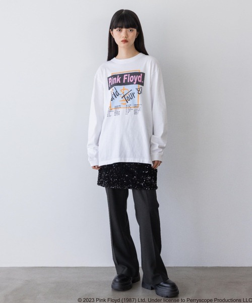 yuw（ユウ）の「ＰＩＮＫＦＬＯＹＤ　Ｔｅｅロングスリーブ　973020（Tシャツ/カットソー・レディース・ホワイト・FREE）」の16枚目の写真