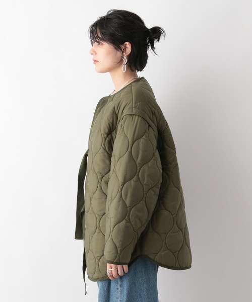 RAGEBLUE（レイジブルー）の「エアサーマル/2WAYキルティングブルゾン・ベスト（ブルゾン・レディース・オリーブ/ブラック・FREE）」の15枚目の写真