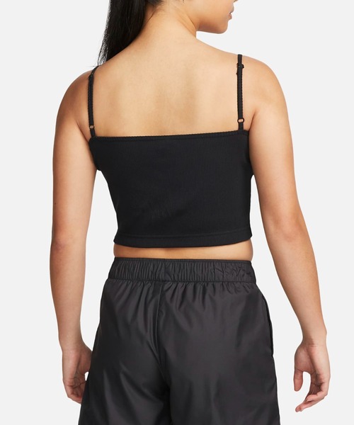 NIKE(ナイキ)の「NIKE WMNS NSW ESSENTIAL RIB CROP TOP DM6738-010(キャミソール・レディース・ブラック・SMALL/MEDIUM/LARGE)」の3枚目の写真