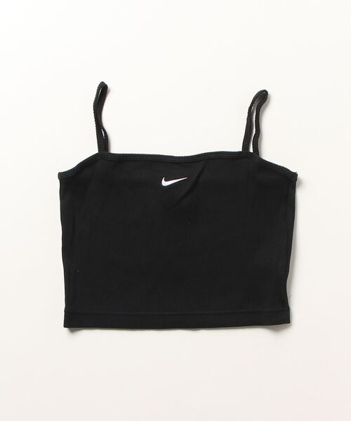 NIKE(ナイキ)の「NIKE WMNS NSW ESSENTIAL RIB CROP TOP DM6738-010(キャミソール・レディース・ブラック・SMALL/MEDIUM/LARGE)」の4枚目の写真