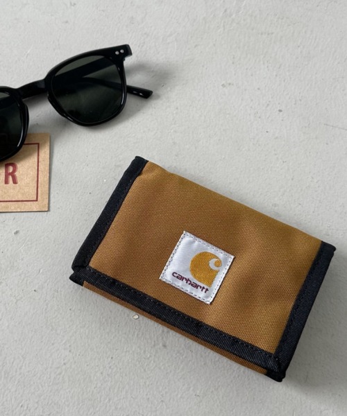 Carhartt WIP(カーハートダブリューアイピー)の「Carhartt WIP(カーハート ダブリューアイピー)/ミニウォレット ミニ財布 ベルクロ/ALEC WALLET(財布・メンズ・パープル/ブラウン/ブラック・FREE)」の3枚目の写真