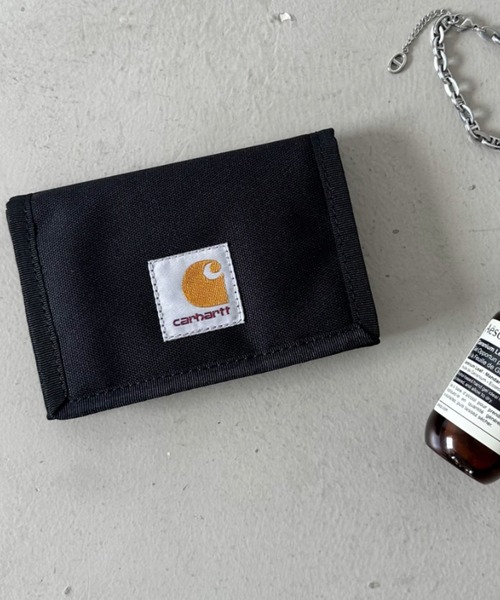 Carhartt WIP(カーハートダブリューアイピー)の「Carhartt WIP(カーハート ダブリューアイピー)/ミニウォレット ミニ財布 ベルクロ/ALEC WALLET(財布・メンズ・パープル/ブラウン/ブラック・FREE)」の2枚目の写真