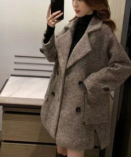 N.s（エヌドットエス）の「ヘリンボーンテーラードコート（テーラード