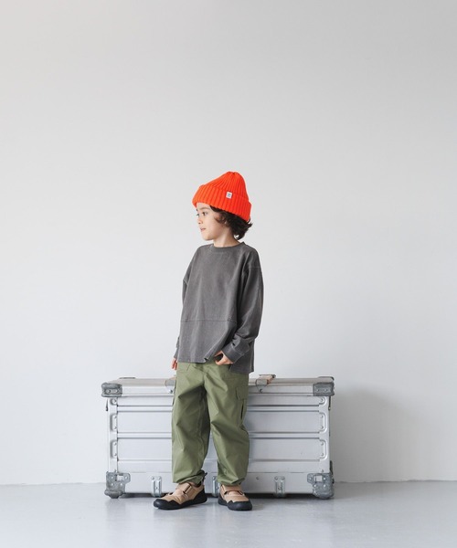 BAYFLOW(ベイフロー)の「ワイドカーゴパンツ(KIDS)(カーゴパンツ・キッズ・ライトグレー/ブラック/カーキ・110cm/140cm/130cm/120cm)」の5枚目の写真