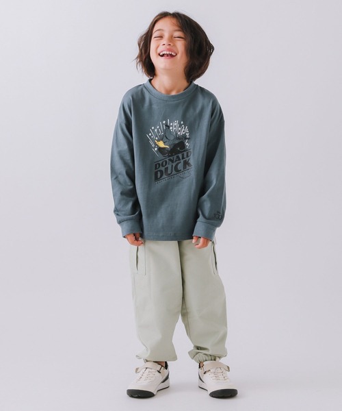 BAYFLOW(ベイフロー)の「ワイドカーゴパンツ(KIDS)(カーゴパンツ・キッズ・ライトグレー/ブラック/カーキ・110cm/140cm/130cm/120cm)」の8枚目の写真