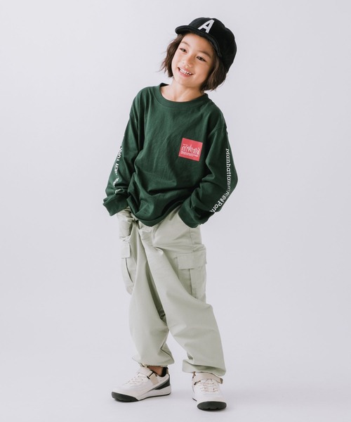 BAYFLOW(ベイフロー)の「ワイドカーゴパンツ(KIDS)(カーゴパンツ・キッズ・ライトグレー/ブラック/カーキ・110cm/140cm/130cm/120cm)」の9枚目の写真