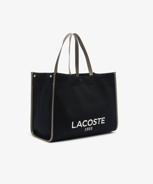 LACOSTE(ラコステ)の「ヘリテージキャンバス テニススタイルトートバッグ(トートバッグ・レディース・ホワイト/ダークネイビー/ナチュラル/モスグリーン/ブラック/ブラック×ホワイト・FREE)」の7枚目の写真