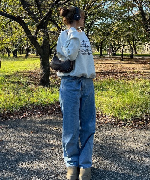 Chick（チック）の「レターロゴクルーネックスウェット（スウェット・レディース・ブラック/グレー・FREE）」の10枚目の写真