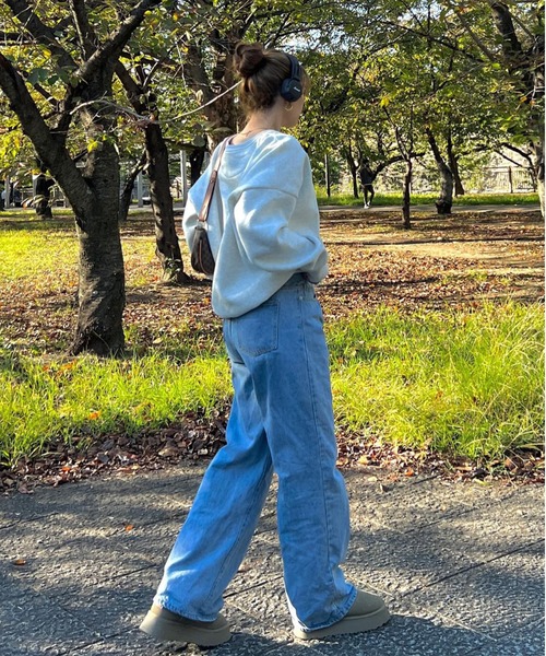 Chick（チック）の「レターロゴクルーネックスウェット（スウェット・レディース・ブラック/グレー・FREE）」の11枚目の写真