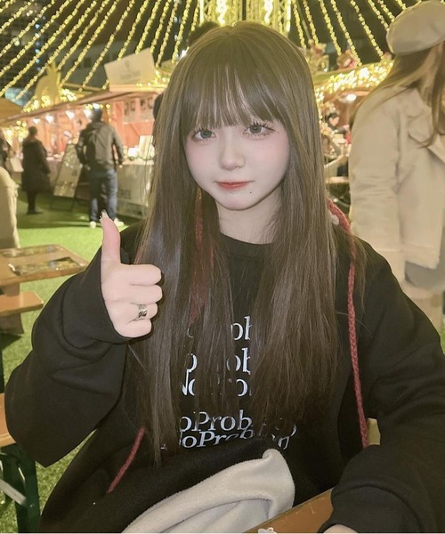 Chick（チック）の「レターロゴクルーネックスウェット（スウェット・レディース・ブラック/グレー・FREE）」の19枚目の写真