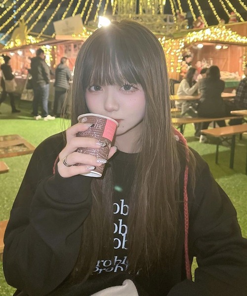 Chick（チック）の「レターロゴクルーネックスウェット（スウェット・レディース・ブラック/グレー・FREE）」の18枚目の写真