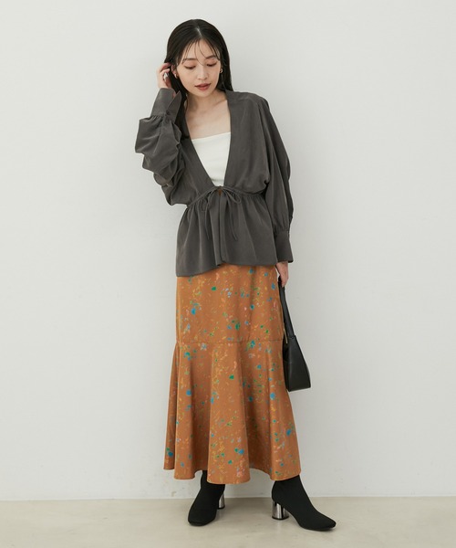 VIS（ビス）の「【上下2WAY】ピーチ起毛ブルゾン（ブルゾン・レディース・ピンク系その他2/スミクロ/ベージュ系その他・FREE）」の7枚目の写真