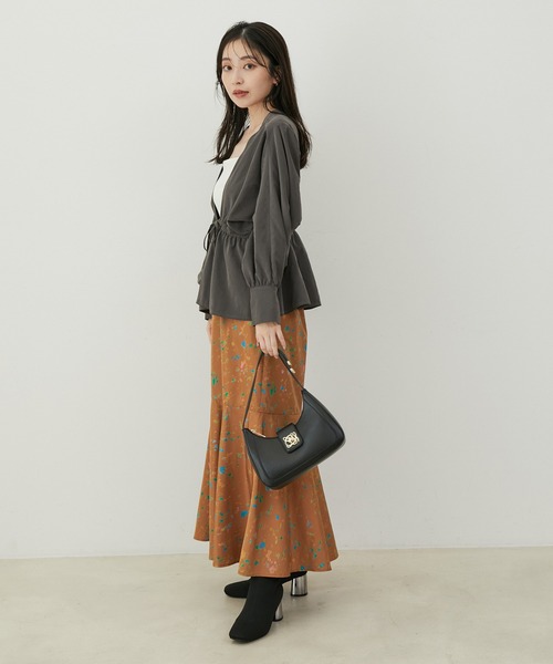 VIS（ビス）の「【上下2WAY】ピーチ起毛ブルゾン（ブルゾン・レディース・ピンク系その他2/スミクロ/ベージュ系その他・FREE）」の8枚目の写真