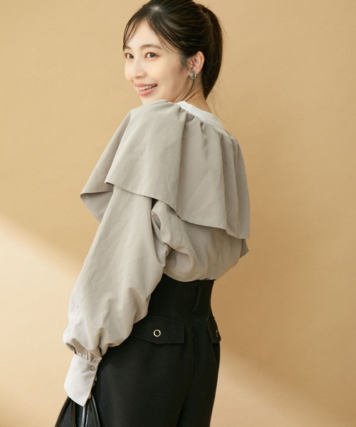 VIS（ビス）の「【上下2WAY】ピーチ起毛ブルゾン（ブルゾン・レディース・ピンク系その他2/スミクロ/ベージュ系その他・FREE）」の15枚目の写真