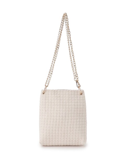 grove（グローブ）の「◆ツイードチェーンミニショルダー（ショルダーバッグ・レディース・ブラック/ブラック系3/アイボリー・00）」の5枚目の写真