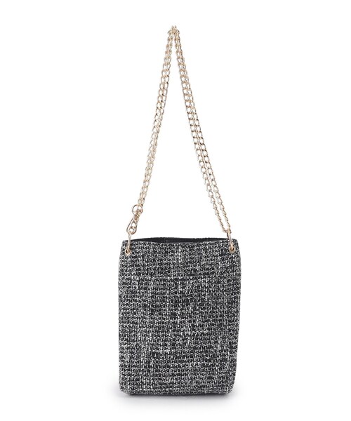 grove（グローブ）の「◆ツイードチェーンミニショルダー（ショルダーバッグ・レディース・ブラック/ブラック系3/アイボリー・00）」の17枚目の写真