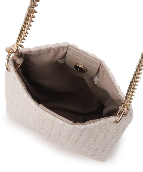 grove（グローブ）の「◆ツイードチェーンミニショルダー（ショルダーバッグ・レディース・ブラック/ブラック系3/アイボリー・00）」の19枚目の写真